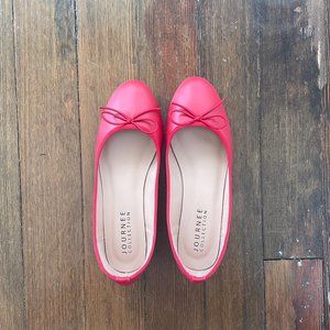Red Ballet Flats